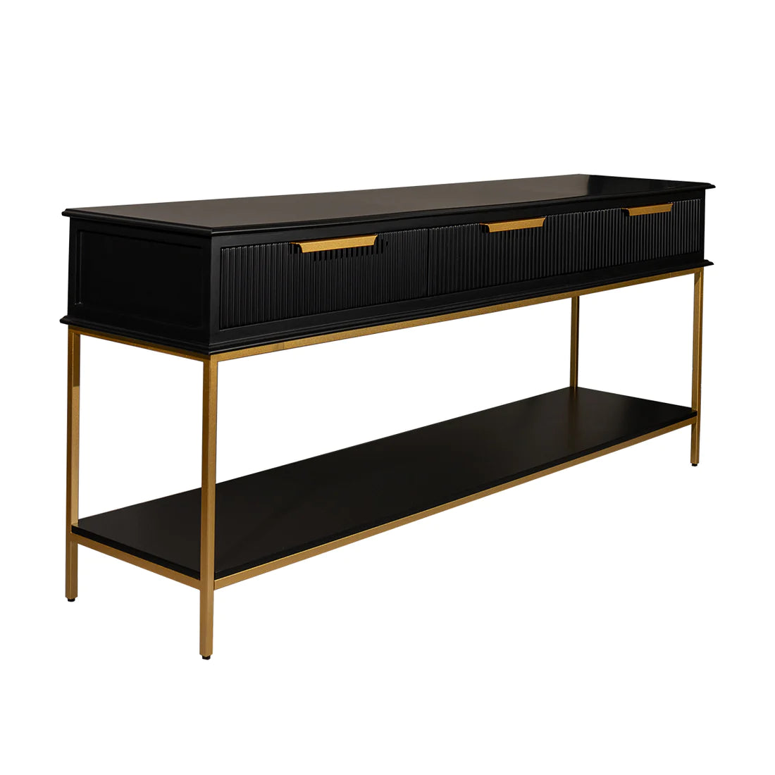 Black and Gold Large Luxurious Console Table