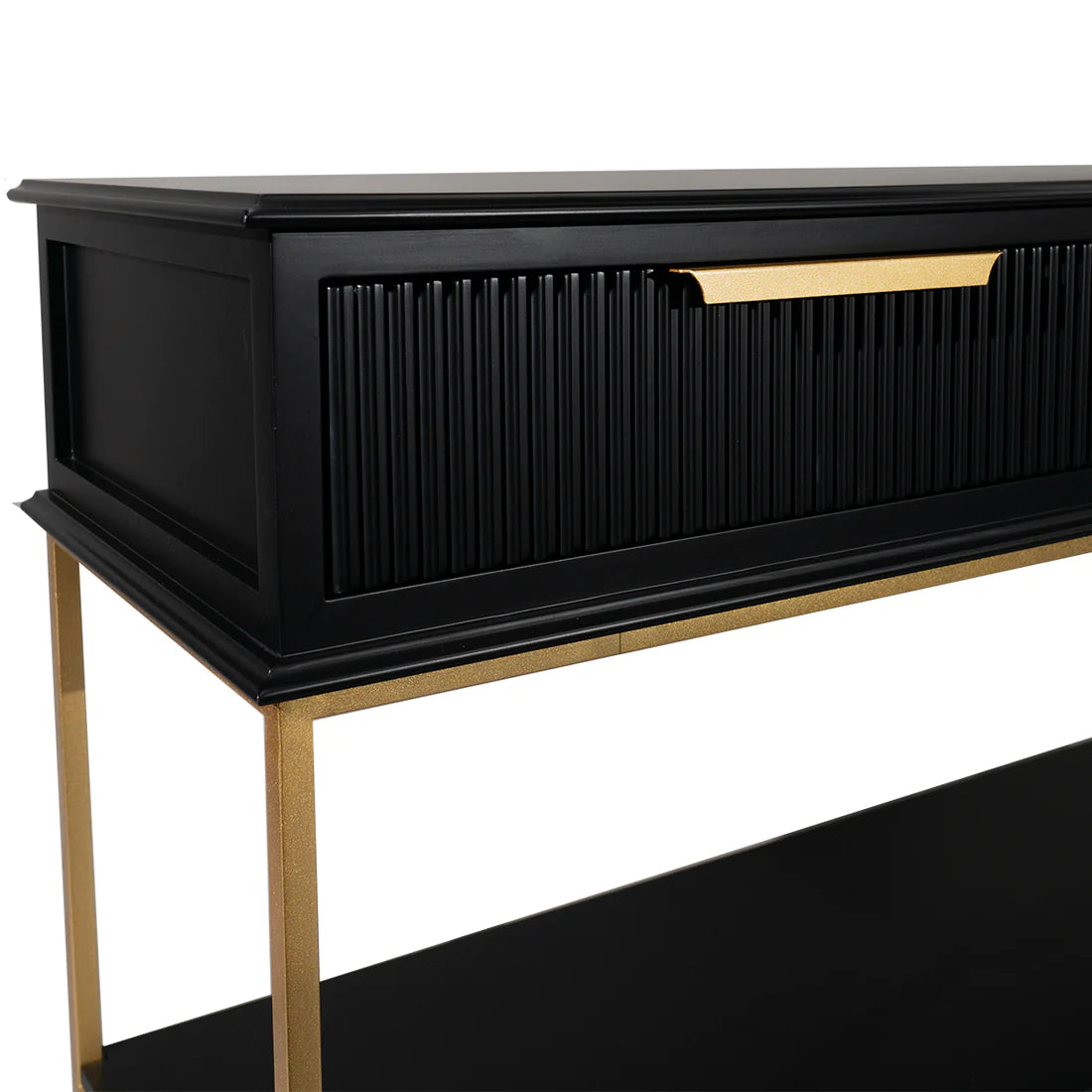 Black and Gold Large Luxurious Console Table