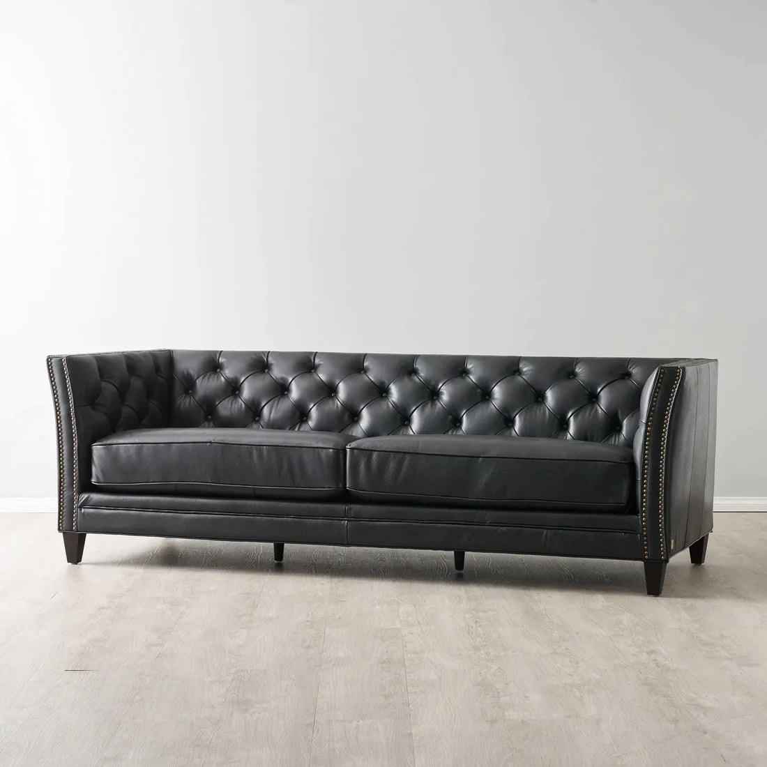 3 Seater Vintage Chesterfield Sofa Black