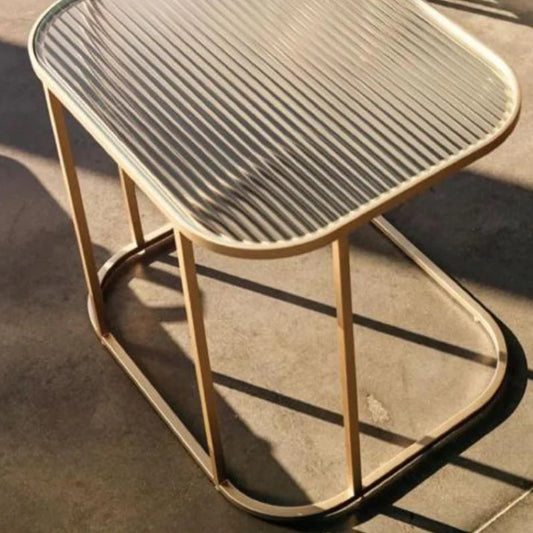 Gold Metal Designer Side Table