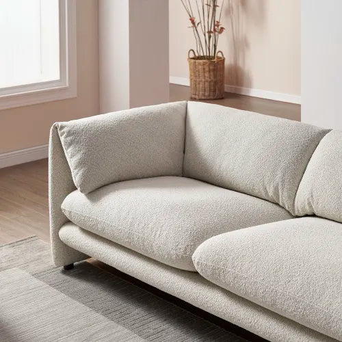 3 Seater Modern Sleek Design Luxurious Sofa Grey